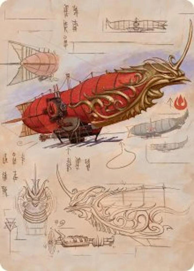 Phoenix Fleet Airship Art Card [Avatar: The Last Airbender Art Series]