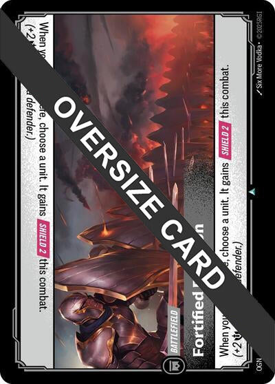 Image for Fortified Position (Oversized) (279/298) (OGS) - Riftbound: League of Legends Trading Card Game