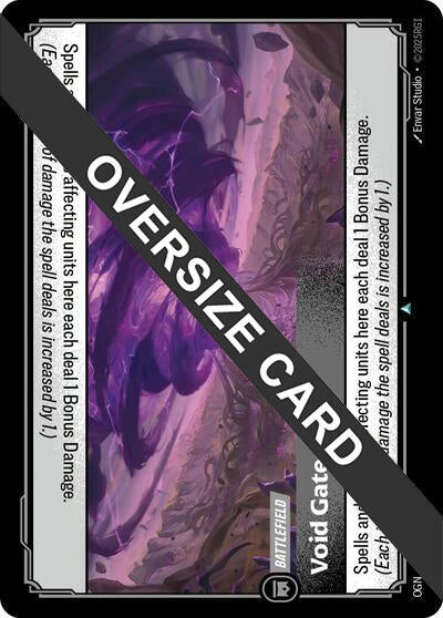 Image for Void Gate (Oversized) (296/298) (OGS) - Riftbound: League of Legends Trading Card Game