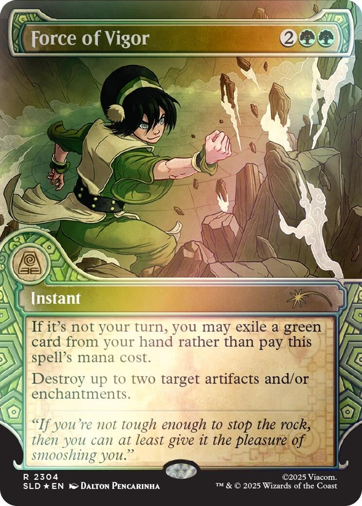 Image for Force of Vigor (Rainbow Foil) (2304) (SLD) - Magic: The Gathering