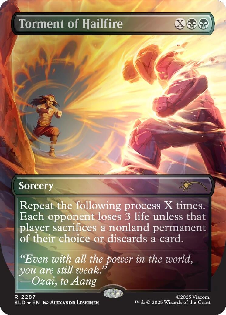 Image for Torment of Hailfire (2287) (Rainbow Foil) (2287) (SLD) - Magic: The Gathering