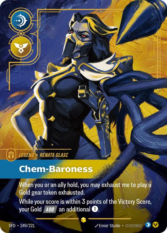 Image for Renata Glasc - Chem-Baroness (Overnumbered) (249/221) (SFD) - Riftbound: League of Legends Trading Card Game