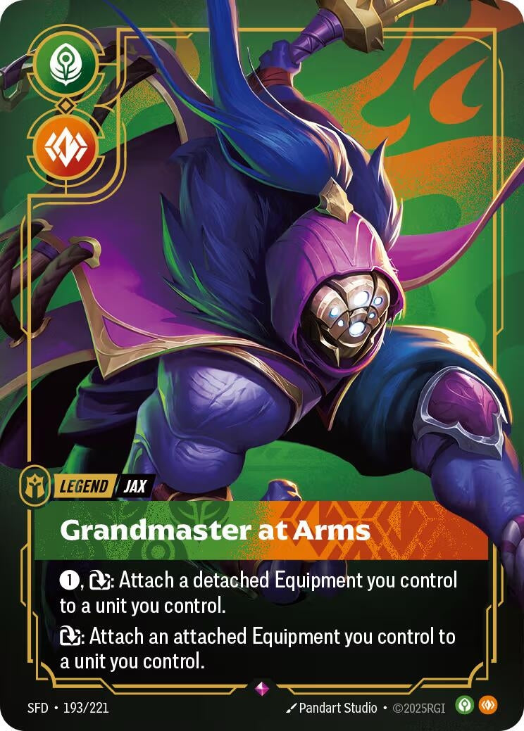 Image for Jax - Grandmaster At Arms (193/221) (SFD) - Riftbound: League of Legends Trading Card Game