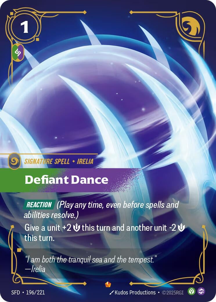Image for Defiant Dance (196/221) (SFD) - Riftbound: League of Legends Trading Card Game
