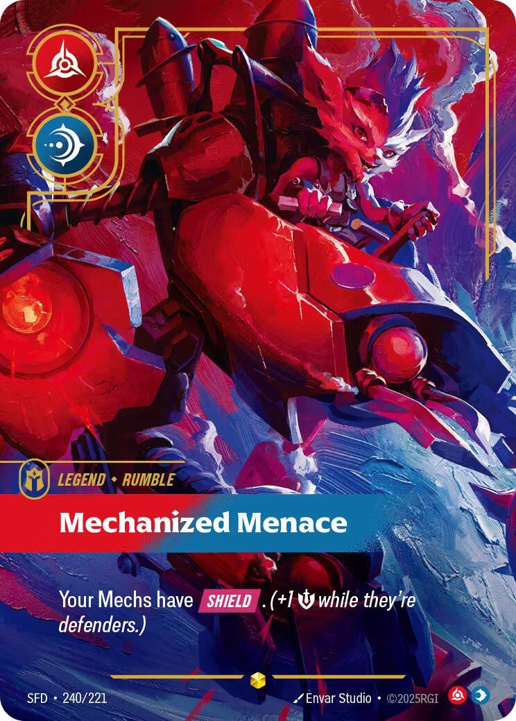 Image for Rumble - Mechanized Menace (Overnumbered) (240/221) (SFD) - Riftbound: League of Legends Trading Card Game