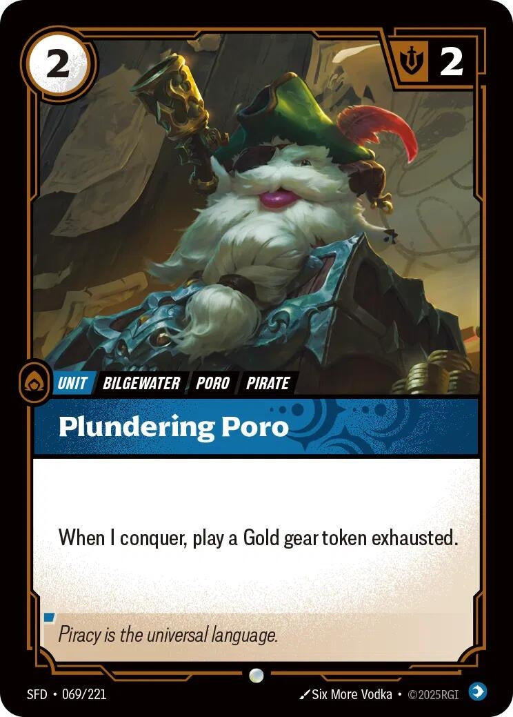 Image for Plundering Poro (069/221) (SFD) - Riftbound: League of Legends Trading Card Game