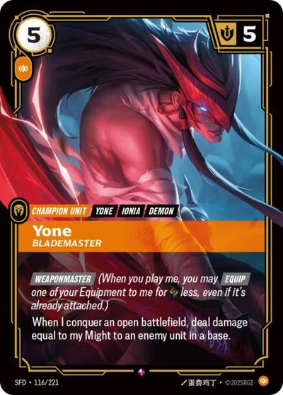 Yone - Blademaster (116/221) (SFD)