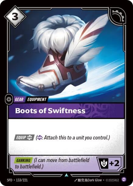 Image for Boots of Swiftness (133/221) (SFD) - Riftbound: League of Legends Trading Card Game