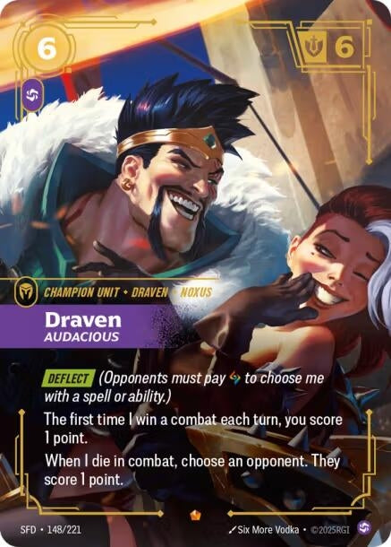 Image for Draven - Audacious (148/221) (SFD) - Riftbound: League of Legends Trading Card Game