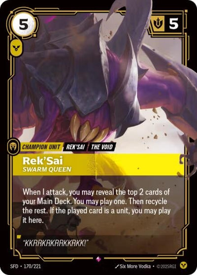 Rek'Sai - Swarm Queen (170/221) (SFD)