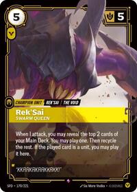 Rek'Sai, Swarm Queen - Spiritforged - 170/221