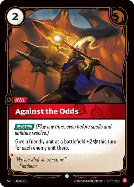 Image for Against the Odds (001/221) (SFD) - Riftbound: League of Legends Trading Card Game
