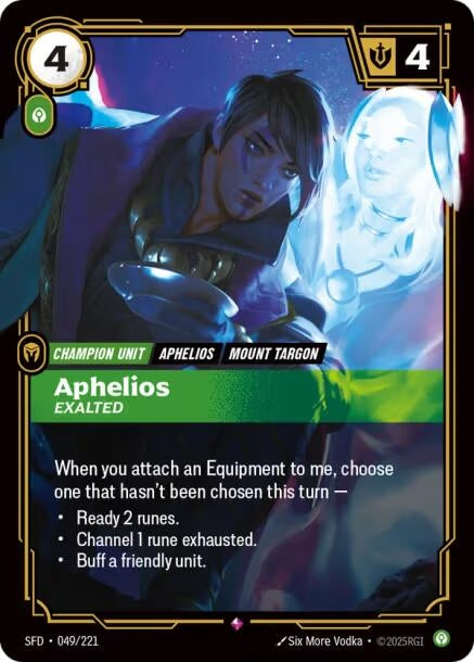 Image for Aphelios - Exalted (049/221) (SFD) - Riftbound: League of Legends Trading Card Game