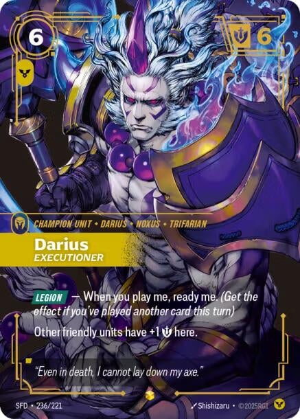 Image for Darius - Executioner (Overnumbered) (236/221) (SFD) - Riftbound: League of Legends Trading Card Game