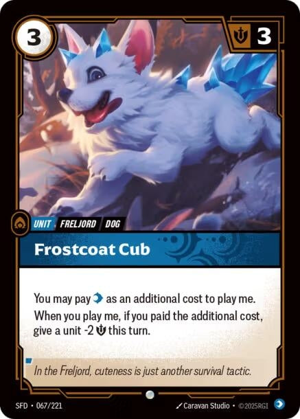 Image for Frostcoat Cub (067/221) (SFD) - Riftbound: League of Legends Trading Card Game