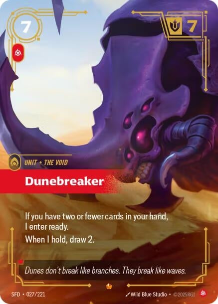 Image for Dunebreaker (027/221) (SFD) - Riftbound: League of Legends Trading Card Game