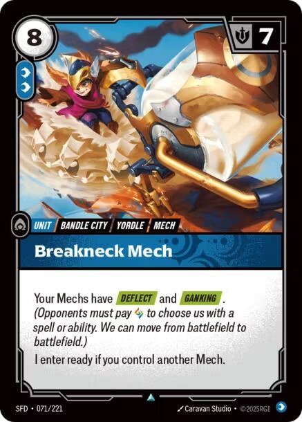 Image for Breakneck Mech (071/221) (SFD) - Riftbound: League of Legends Trading Card Game