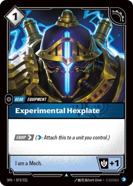 Image for Experimental Hexplate (073/221) (SFD) - Riftbound: League of Legends Trading Card Game