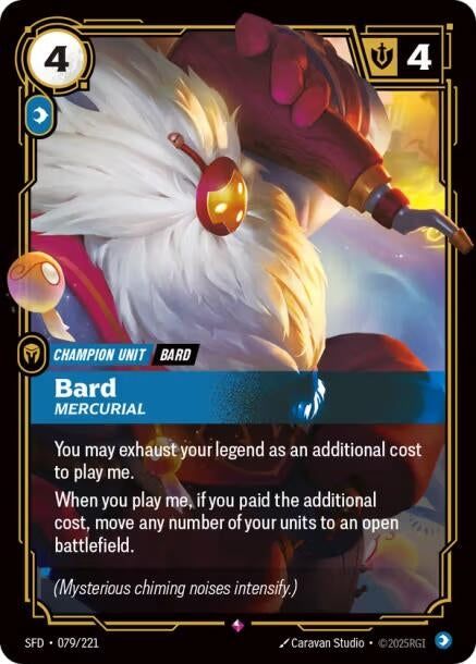 Image for Bard - Mercurial (079/221) (SFD) - Riftbound: League of Legends Trading Card Game