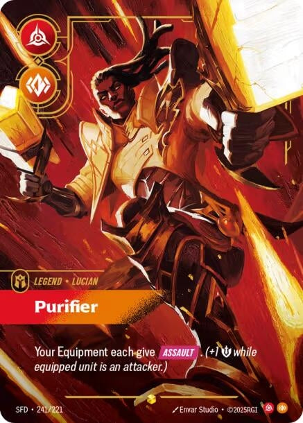 Image for Lucian - Purifier (Overnumbered) (241/221) (SFD) - Riftbound: League of Legends Trading Card Game