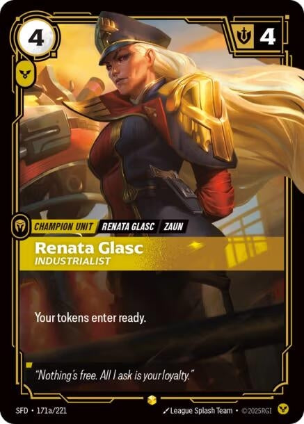 Image for Renata Glasc - Industrialist (Alternate Art) (171a/221) (SFD) - Riftbound: League of Legends Trading Card Game