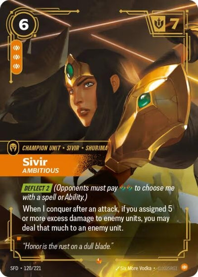 Sivir - Ambitious (120/221) (SFD)