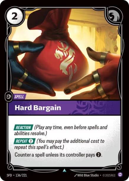 Image for Hard Bargain (136/221) (SFD) - Riftbound: League of Legends Trading Card Game