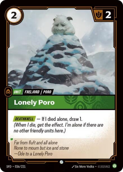 Lonely Poro (036/221) (SFD)
