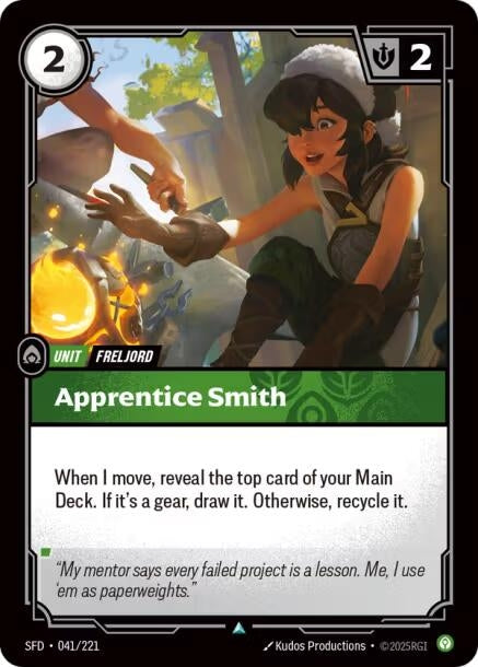 Image for Apprentice Smith (041/221) (SFD) - Riftbound: League of Legends Trading Card Game