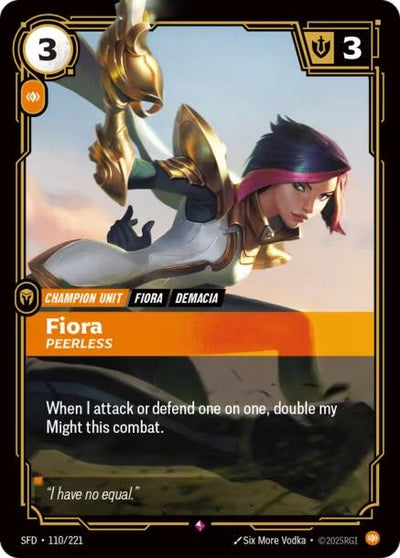 Fiora - Peerless (110/221) (SFD)