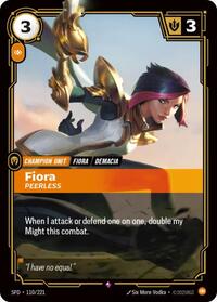 Fiora, Peerless - Spiritforged - 110/221
