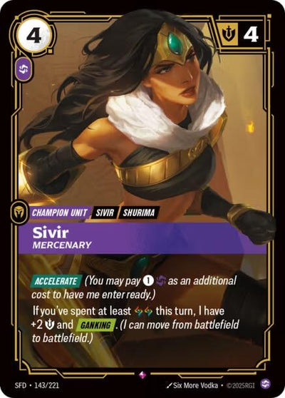 Sivir - Mercenary (143/221) (SFD)