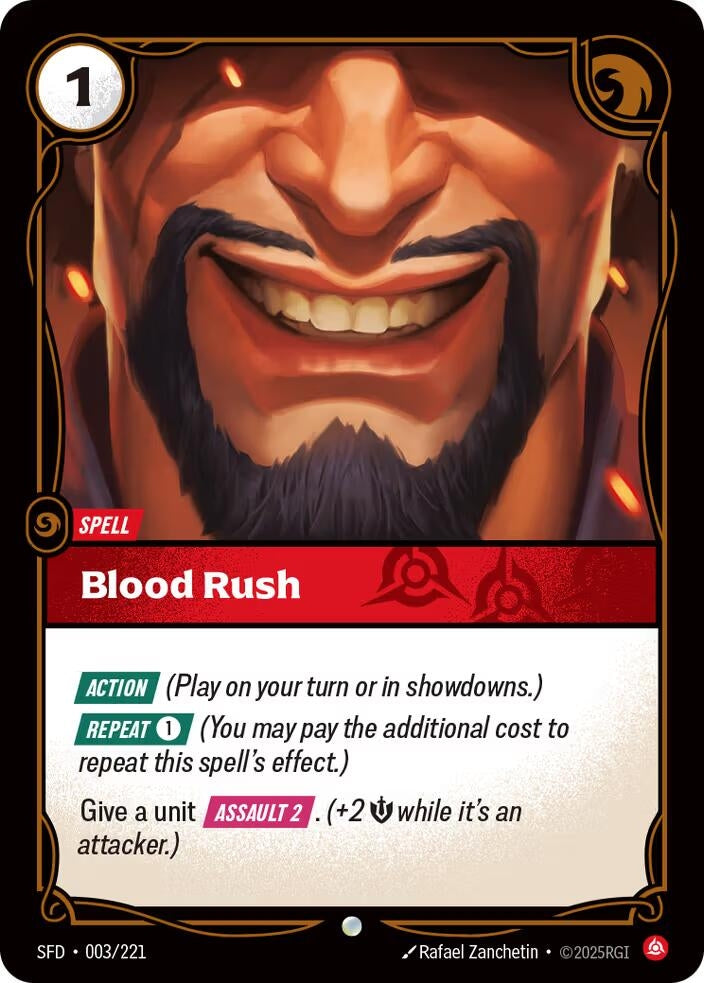 Image for Blood Rush (003/221) (SFD) - Riftbound: League of Legends Trading Card Game