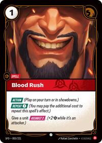 Blood Rush - Spiritforged - 003/221