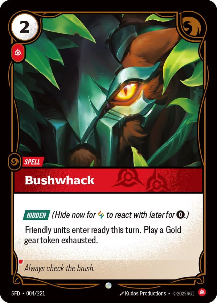 Image for Bushwhack (004/221) (SFD) - Riftbound: League of Legends Trading Card Game
