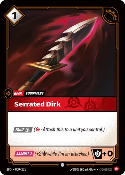 Serrated Dirk (009/221) (SFD)