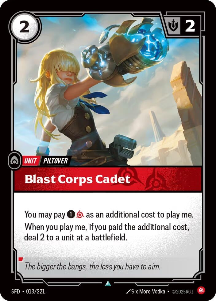 Image for Blast Corps Cadet (013/221) (SFD) - Riftbound: League of Legends Trading Card Game