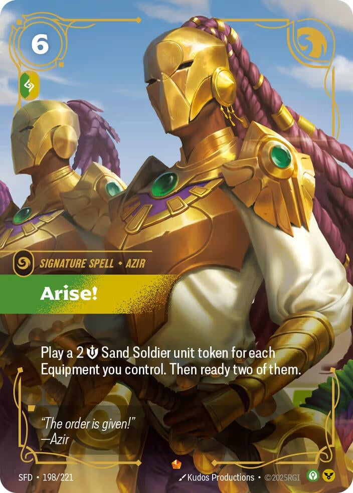 Image for Arise! (198/221) (SFD) - Riftbound: League of Legends Trading Card Game