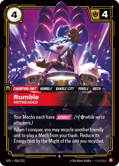 Rumble - Hotheaded (026/221) (SFD)