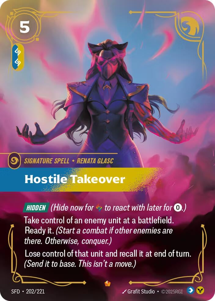 Image for Hostile Takeover (202/221) (SFD) - Riftbound: League of Legends Trading Card Game
