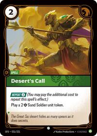Desert's Call - Spiritforged - 031/221