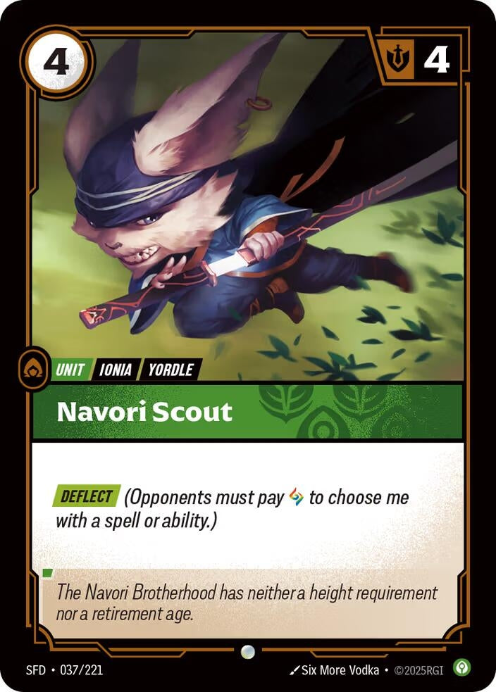 Image for Navori Scout (037/221) (SFD) - Riftbound: League of Legends Trading Card Game