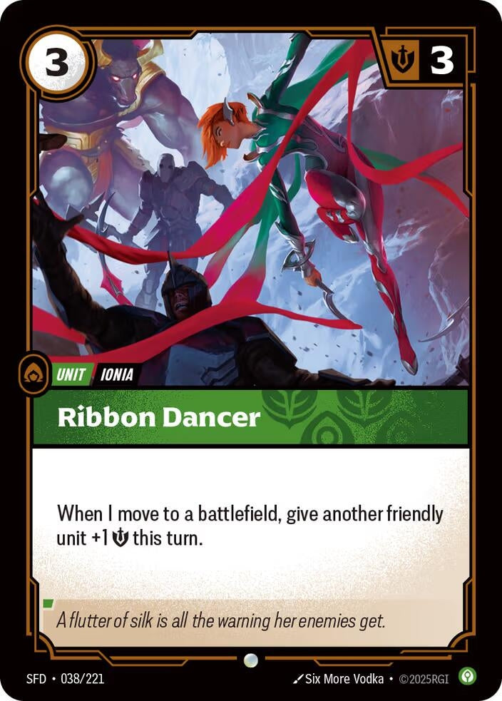 Image for Ribbon Dancer (038/221) (SFD) - Riftbound: League of Legends Trading Card Game