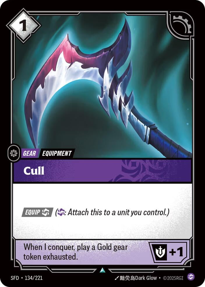 Image for Cull (134/221) (SFD) - Riftbound: League of Legends Trading Card Game