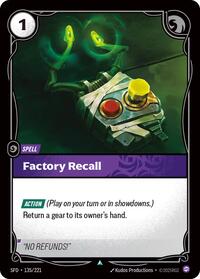 Factory Recall - Spiritforged - 135/221