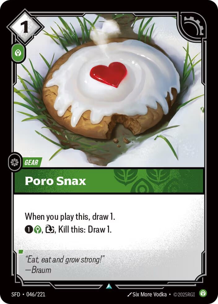 Image for Poro Snax (046/221) (SFD) - Riftbound: League of Legends Trading Card Game