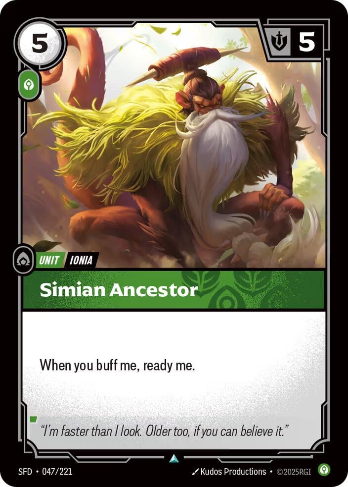Image for Simian Ancestor (047/221) (SFD) - Riftbound: League of Legends Trading Card Game