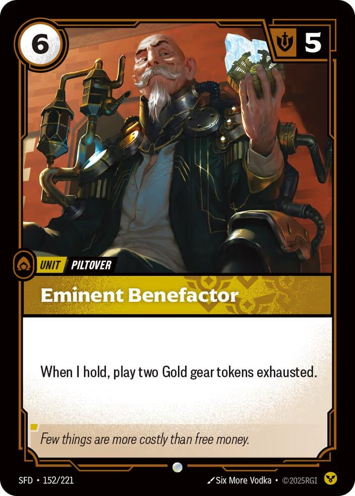 Image for Eminent Benefactor (152/221) (SFD) - Riftbound: League of Legends Trading Card Game