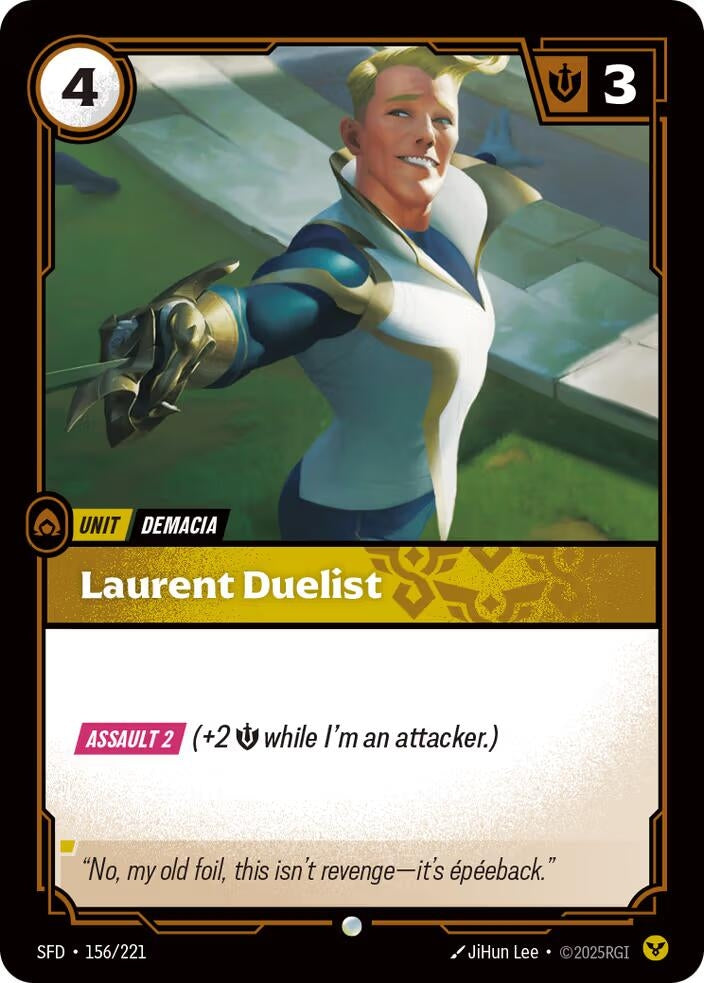 Image for Laurent Duelist (156/221) (SFD) - Riftbound: League of Legends Trading Card Game