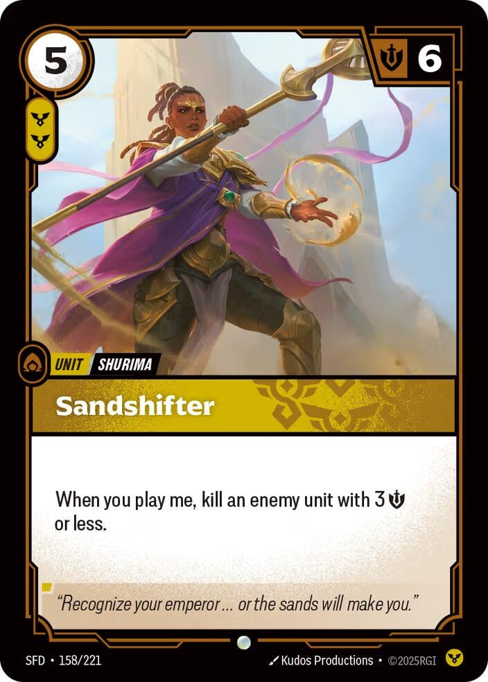 Image for Sandshifter (158/221) (SFD) - Riftbound: League of Legends Trading Card Game